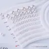 Atacado Shijiao Cristal Branco Vidro Furo Completo Pérola Furo Reto Vidro Pérola Imitação Colar Pulseira Acessórios DIY