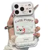 Capa de Celular Bordada West Highland Terrier para iPhone 16 Pro Max Apple 17 Capa de Celular Galvanizada Case de Transformação Instantânea