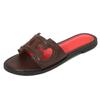 Nuevas Chanclas Planas de Moda de Verano 2026 para Uso en Exteriores, Sandalias de Playa de una Sola Tira, Zapatos Planos de Viaje para Mujer