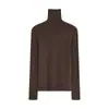2026 Nuevo Suéter de Punto de Color Sólido de Cuello Alto y Manga Larga para Mujer para Otoño e Invierno, Ropa de Trabajo Elegante, Corte Ajustado, Top de Lana Adelgazante