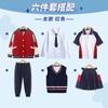 Uniformes de Jardim de Infância, Uniformes de Beisebol para Primavera e Outono, Uniformes de Classe de Três Peças para Crianças Novas, Roupas Esportivas para Alunos do Ensino Fundamental I e II