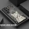 Capa de Celular Moderna e Única para Homens e Mulheres, Popular Design de Leopardo Adequada para Samsung S22/S23 Ultra Case de Vidro