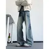 Jeans Acampanados para Hombre 2026 Otoño Nuevos Pantalones Casuales Rectos Sueltos Estilo Americano Pantalones Largos de Moda para Hombre