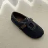 Zapatos Mary Jane Gruesos de Felpa Cálida con Velcro, Estilo Nuevo Primavera 2026, Zapatos Peludos Versátiles Retro Coreanos para Mujer
