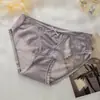 Pantaletas sexy de tirantes finos moldeadoras de cintura para mujer, encaje hueco de puro deseo, satén brillante, ajustadas a la cadera, cómodos y transpirables, de tiro medio