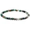 Venta Caliente Transfronteriza de Amazon Pulsera de Malaquita de 4 mm con Cuentas de Cristal Rosa y Cordón Elástico Fabricante de Joyería