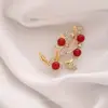 Broche de Espiga de Trigo Dorado Mate para Ramillete Traje Accesorios Versátiles de Alta Gama Pin Fijo Anti-Exposición Personalizados para Mujer