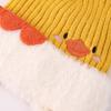 Gorro de Invierno 2024 Gorro de Punto para Niños Bola Grande de Piel Forrado Animales de Dibujos Animados Lindo Gorro de Lana Gorro Caliente Engrosado