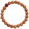 Pulsera de Madera de Melocotón Viejo Badu Flor de Loto Cinabrio Pulsera de Madera Artística para Hombres y Mujeres Estilo Étnico Retro Este Año Spot Venta al por Mayor