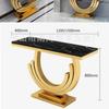 Soporte de pata para mesa de recibidor de acero inoxidable Marco para mesa consola de losa de roca mármol Base para estante de entrada pasillo Mueble Lujo Ligero