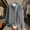Artículo Caliente de Transmisión en Vivo Marca de Moda Simple Moda Casual Cárdigan Tejido Suéter Fábrica Ropa de Hilo para Hombre Camisa de Hilo