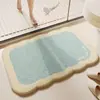 Alfombrilla de Suelo Especial para Baño tipo Cachemira Absorbente Resistente a la Suciedad Fácil de Cuidar Felpudo Hogareño para Baño Entrada de Puerta de Baño Alfombrilla Antideslizante