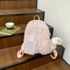Mochila de encaje de lunares transfronteriza para mujer 2026, gran capacidad, nueva mochila escolar versátil para estudiantes, mochila casual de moda