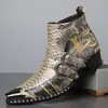 Botas Martin transfronterizas de caña alta con plataforma para hombre, otoño e invierno, nuevos zapatos de cuero para hombre, talla grande, botines Chelsea para hombre EU65915