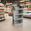 Prateleiras de Papel para Supermercado, Caixas Display PDQ de Papelão Ondulado, Expositores Promocionais, Expositores para Salgadinhos, Personalizado pela Fábrica de Origem