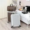 Maleta de Carro de Negocios Todo Aluminio y Aleación de Magnesio para Mujeres 20 pulgadas de Cabina, Maleta de 24 Pulgadas para Hombres con Ruedas Universales Silenciosas, Moderna y Ligera