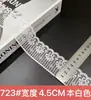 Borda de Renda Branca Vazada, Borda de Renda Ondulada, Borda de Renda Não Elástica em Estoque, Acessórios de Renda com Estilo Fresco