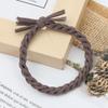 Anillo para el cabello trenzado de color coreano a juego directo de fábrica, cuerda para el cabello gruesa de alta elasticidad, cuerda para el cabello anudada tejida a mano, accesorios para el cabello