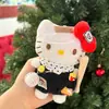 Nuevo Llavero de Peluche Original Hello Kitty Invierno Nuevo Conjunto Cálido Colgante de Bolsa de Regalo Gato Kt