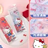 Guangbo Kt841000 Original Serie Hello Kitty de Sanrio Set de Reglas de 15 cm Set de Reglas para Estudiantes Transportador