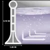 Tira Impermeable de Silicona para Baño, Cubierta Impermeable para Ducha, Sello Inferior para Puerta de Ducha, Protector contra Salpicaduras para Ducha, Separación de Seco y Húmedo