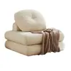 Popular Sofá Pequeño Mochi Sofá de un Solo Piso Sofá Perezoso Sofá Reclinable para Sala de Estar Espacio Pequeño Sofá para Pareja