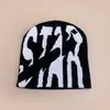 Nuevo gorro de punto rap con letras STAR a juego para hombre y mujer, nicho hip hop, cálido, versátil, gorro pullover al por mayor