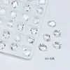 Cristal Dongzhou 6*8 Gota d'Água Transparente Pedras de Strass para Nail Art Super Brilhantes Gelo Transparente Sem Revestimento Inferior Pedras de Strass para Decoração DIY de Nail Art