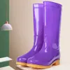 Botas de lluvia para mujer estilo coreano, de caña alta, caña larga, caña media, caña corta, caña baja, zapatos de agua de moda para mujer, antideslizantes, impermeables
