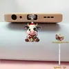 Adornos Colgantes Decorativos, Tapón Antipolvo para Teléfono Móvil, Tipo-C 2D Acrílico con Forma de Gato Lindo Pieza Plana de Interfaz