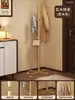 Perchero Sencillo de Madera Maciza, Perchero de Pie para Dormitorio, Perchero de Pie para Uso en Dormitorios y Hogar, Barra para Colgar Bolsas de Almacenamiento Interior