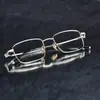 Gafas Cuadradas 0020 para Hombre al por Mayor Danyang, Titanio Puro Estilo Huevo de Pato Ovalado Montura Pequeña Montura de Titanio Pluma Gafas Ovaladas para Mujer