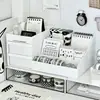 Caja de Almacenamiento de Cosméticos Tipo Cajón Escritorio de Dormitorio Productos para el Cuidado de la Piel Tocador de Escritorio Estante para Almacenamiento de Mascarillas Faciales Lápiz Labial Papelería
