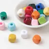 Acrílico 12mm Esquina Redondeada Agujero Grande Cubos Cuadrados Cubos Cuadrados Coloridos Accesorios para Colgante de Cadena de Teléfono DIY Venta al por Mayor