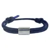 Pulsera Deportiva de Acero Inoxidable Tallado Estilo Europeo y Americano para Hombres, Fitness, Natación, Pulsera Trenzada de Cuerda de Paracaídas, Pulsera Sencilla, Venta al por Mayor