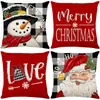 Fundas de Almohada Serie Navideña de Amazon, Cojines de Sofá Estampados de Lino, Fundas de Almohada, Soporte para Personalización con Tu Propio Diseño