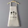 Delantal con Bolsillos Grandes para Secarse las Manos, Delantal de Cocina, Resistente a Manchas, Impermeable, a Prueba de Aceite, Adecuado para Hombres y Mujeres, Uso Doméstico, Anti-Suciedad, Impermeable y a Prueba de Aceite
