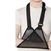 Tira de suporte para braço, órtese de braço, alça de suporte para ombro, pescoço e pulso do fabricante, placa de suporte respirável de malha para fixação da articulação do cotovelo, tira de fixação do antebraço