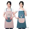 Delantal Estilo Coreano para Cocina Casera, Impermeable y a Prueba de Aceite, Resistente a las Manchas, Ropa de Trabajo para Adultos, Delantal Unisex, Delantal para Padres e Hijos
