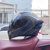 Casco de Motocicleta Orz para Hombres y Mujeres, Casco Abierto, Casco Integral con Cola, Casco de Motocicleta Bluetooth para Hombres y Mujeres, Eléctrico Personalizado de Invierno
