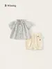 Ropa de Verano Delgada Bangxuan para Niños Camiseta para Bebé de Manga Corta Pantalones Florales para Niñas Conjunto de Dos Piezas Atuendo para Bebé Niña
