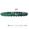 Pulsera unisex sencilla de alta gama para viajeros, con cuentas de piedra calientes de 6 mm transfronterizas de Europa y Estados Unidos, cuerda elástica para hombre y mujer que combina con todo.