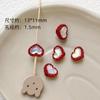 Serie Roja de Navidad y Año Nuevo Conejo Lindo Oso Paixing Cuentas Accesorios de Aleación DIY Cuentas