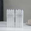 Vela de haste longa de cor branca marfim, estilo ocidental, clássica, sem fumaça, sem gosto, em estilo europeu, para casamento romântico