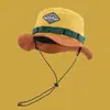 Nueva Bolsa Deportiva al Aire Libre Japonesa de Combinación de Colores Sombrero de Pescador Plegable Secado Rápido Sombrilla de Verano Protector Solar Sombrero de Cuenca para Montañismo