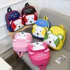 Mochila escolar de dibujos animados de PU para estudiante de jardín de infantes 3-5 años grande, mediana y pequeña para niños y niñas mochila para bebé anti-pérdida