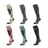 Calcetines de esquí transfronterizos de otoño e invierno, largos y gruesos, antideslizantes, con base de toalla de compresión, calcetines deportivos cálidos para hombres, mujeres y niños