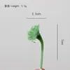 Flores de Vidro em Miniatura, Flores Artificiais Feitas à Mão de Vidro Zibo, Decorações de Buquê para o Dia das Mães, Enfeites para Mesa de Escritório