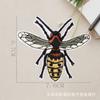 Pegatina de tela con diseño de insectos y abejas, parche de dibujos animados, para planchar, etiqueta bordada, decoración de cajas