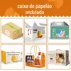 Caixa de Presente Dobrável de Uma Peça Personalizada Preta com Estampagem a Quente Dobrável Caixa de Presente Dobrável com Tampa Flip Magnética Caixa de Embalagem Personalizada para Roupas